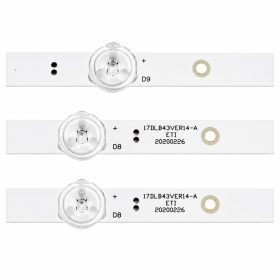   43" PANEL (3 RÉSZES) 	17DLB43VER14  VESTEL LED HÁTTÉRVILÁGÍTÁS SZETT 430 DLD4 VNB 3030 U NCNTV10_YEPA